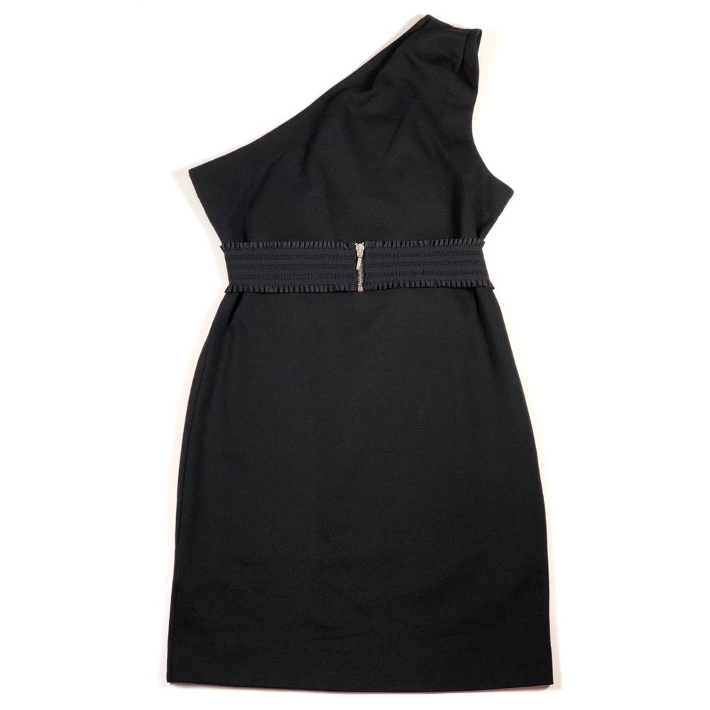 BCBG CHIC ONE SHOULDER DRESS